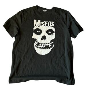 MISFITS Rock Band Goth Black Skull Logo Men’s M T-Shirt MINT